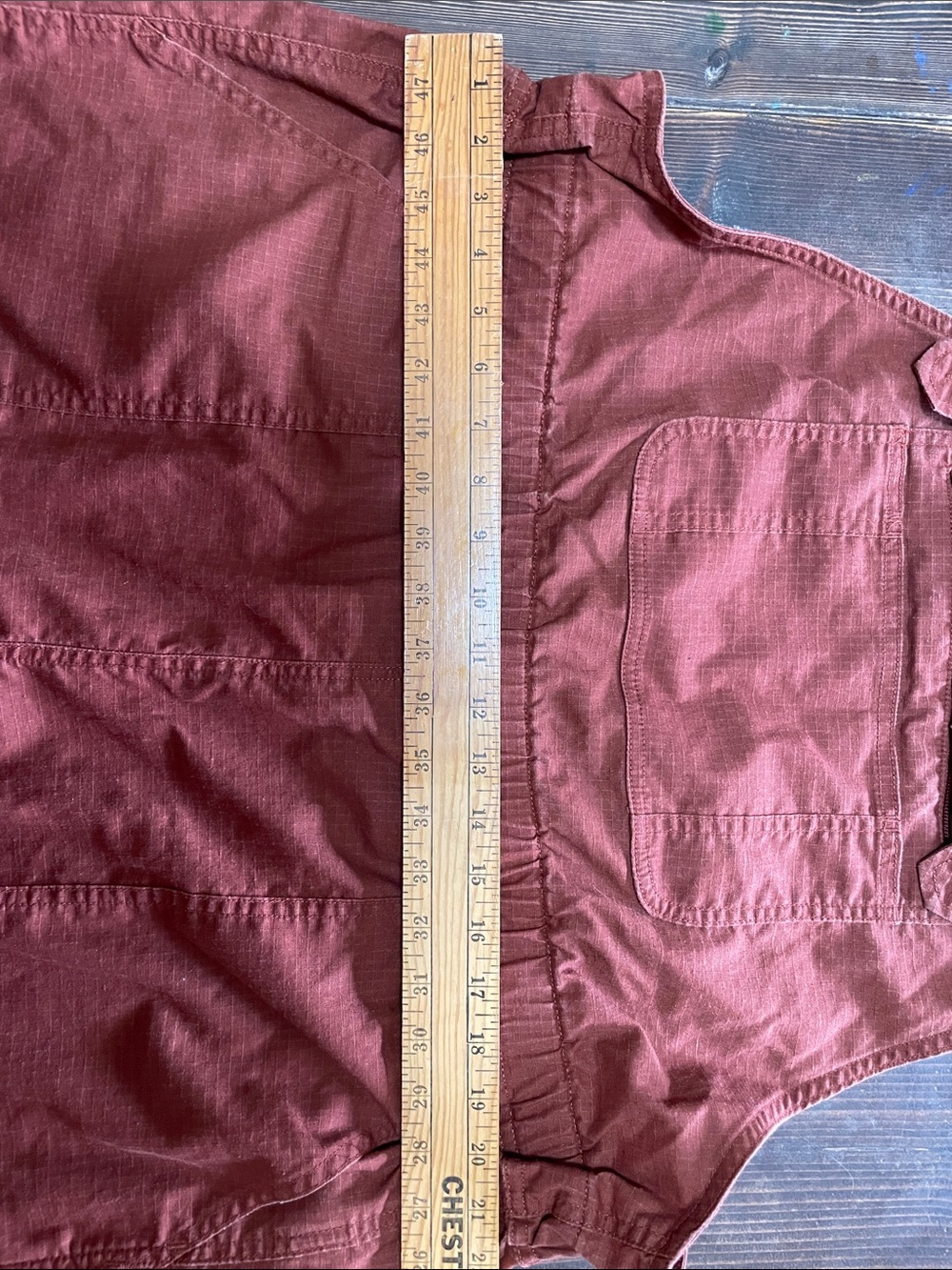 Duluth Trading Co Rust colored hemp blend overalls - Picture 4 of 7